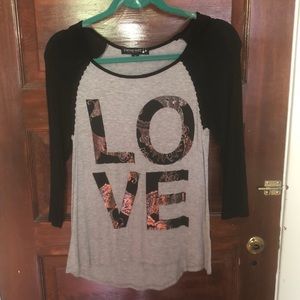 Black and gray cotton shirt